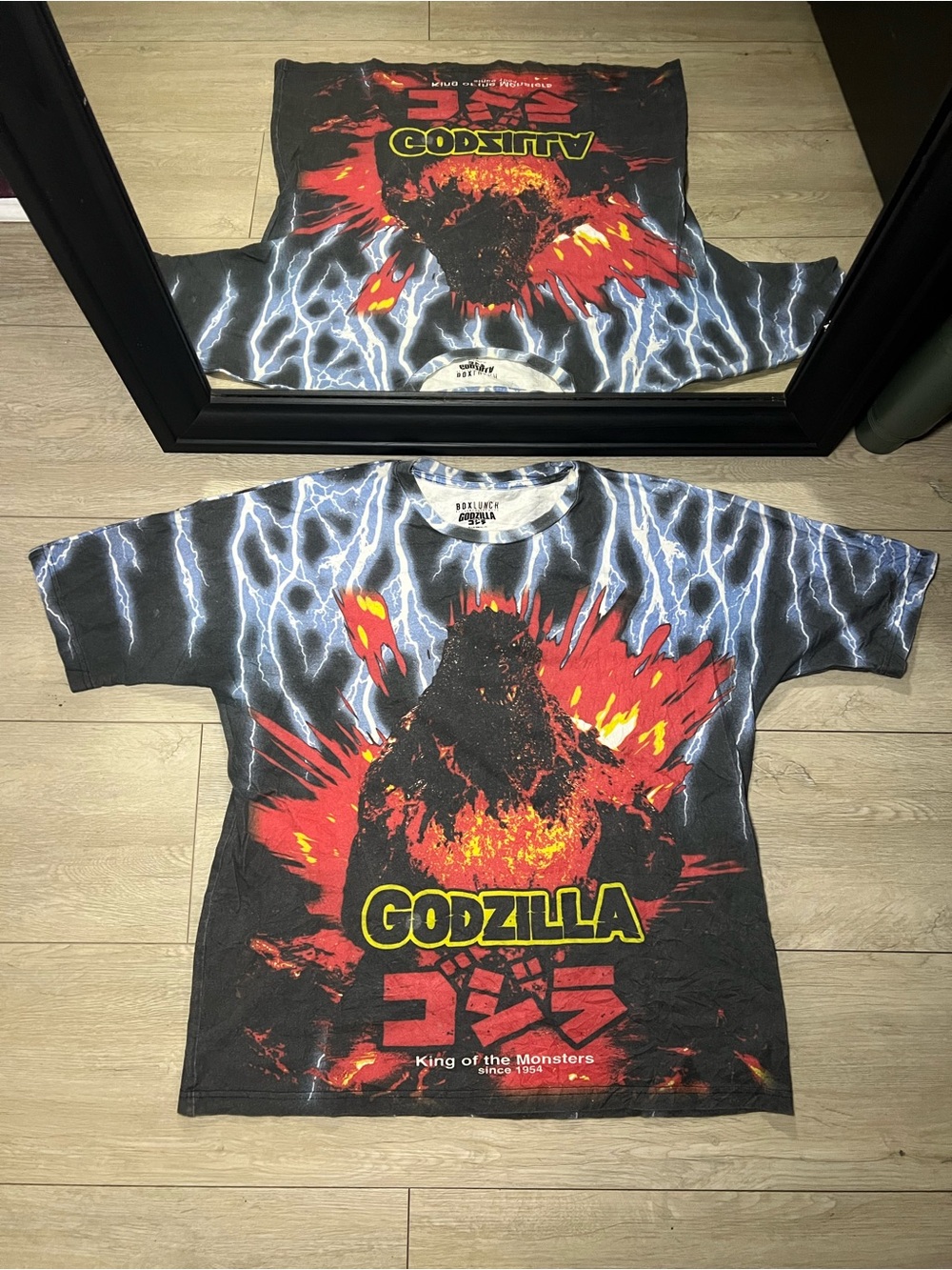 Y2K Godzilla X BoxLunch Exclusive All Over Print Lightning King Of All Monsters